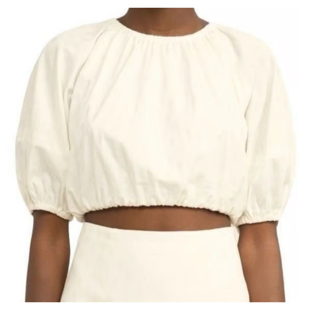 Significant Other | Ivory Poppy Cropped Top Size AU6 -US 2 NWT